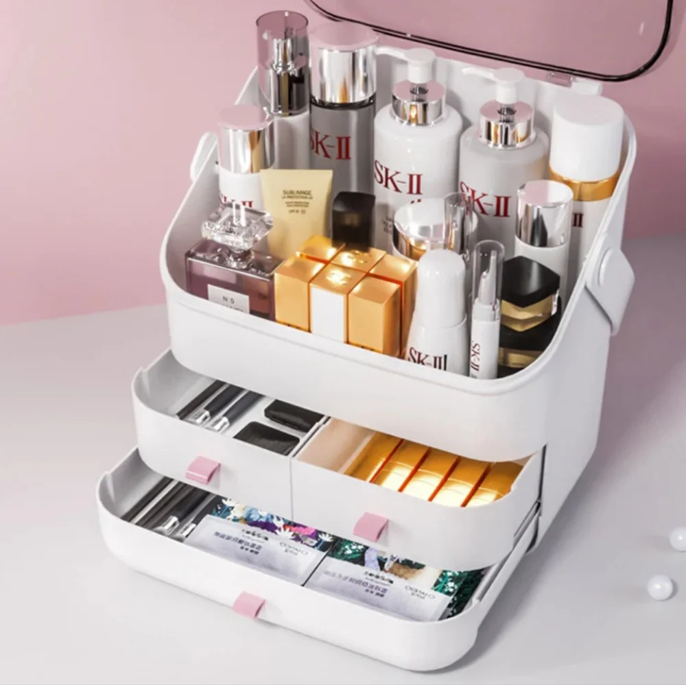 Cosmetic Storage Bin Large Dust and Water proof